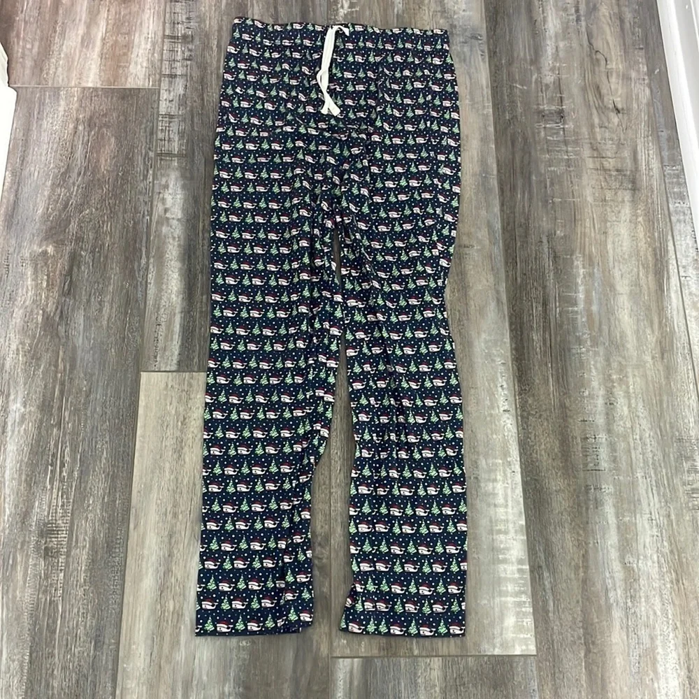 Vineyard Vines Navy Blue Christmas pajama pants